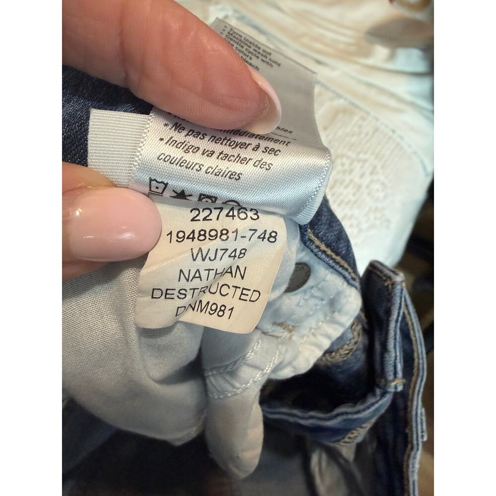 PAIGE Verdugo Crop Skinny Jeans Nathan Destructed Distressed Stretch Denim 29 - Picture 9 of 9
